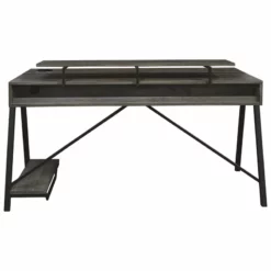Signature Design By Ashley Barolli Gaming Desk In Gunmetal -CYMAX Sales 2008349 2 L