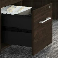 Office 500 72W L Shaped Desk With Drawers In Modern Hickory - Engineered Wood -CYMAX Sales 2010133 4 L