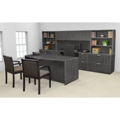 Legacy 71" Wood Credenza Shell In Ash Grey -CYMAX Sales 2011288 2 L