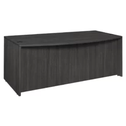 Legacy 71" Wood Bowfront Desk Shell- Ash Grey -CYMAX Sales 2011290 3 L