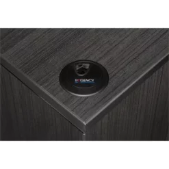 Legacy 71" Wood Bowfront Desk Shell- Ash Grey -CYMAX Sales 2011290 4 L