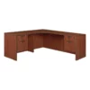 Legacy 71" Double Pedestal Left Corner Credenza With 35" Return- Cherry -CYMAX Sales 2011359 L