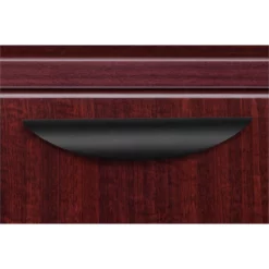 Legacy 71" Dual Ped. Left Corner Credenza With 35" Return And Hutch- Mahogany -CYMAX Sales 2011362 5 L