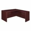 Legacy 66" Double Pedestal L-Desk With 35" Return- Mahogany 1 Legacy 66" Double Pedestal L-Desk With 35" Return- Mahogany -CYMAX Sales 2011405 L