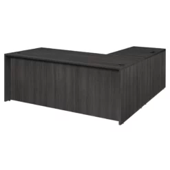 Legacy 71" Double Pedestal L-Desk With 47" Return- Ash Grey -CYMAX Sales 2011406 2 L