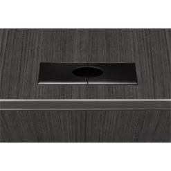 Legacy 71" Double Pedestal L-Desk With 35" Return- Ash Grey -CYMAX Sales 2011407 4 L