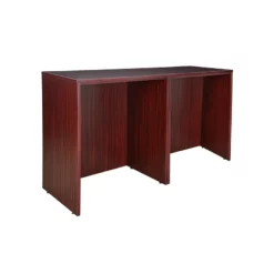 Legacy Stand Up Side To Side Desk/ Desk In Mahogany -CYMAX Sales 2011449 3 L