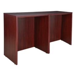 Legacy Stand Up Side To Side Desk/ Desk In Mahogany