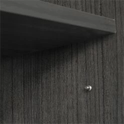 Legacy 71" Hi-Low Bow Front L-Desk With Single Mobile Pedestal- Ash Grey -CYMAX Sales 2011466 7 L