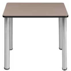 18.5" X 26" Rectangle Desk - Beige/ Chrome 15 18.5" X 26" Rectangle Desk - Beige/ Chrome -CYMAX Sales 2011709 5 L