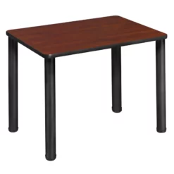 18.5" X 26" Rectangle Desk - Cherry/ Black -CYMAX Sales 2011710 3 L
