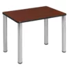 18.5" X 26" Rectangle Desk - Cherry/ Chrome 1 18.5" X 26" Rectangle Desk - Cherry/ Chrome -CYMAX Sales 2011726 L