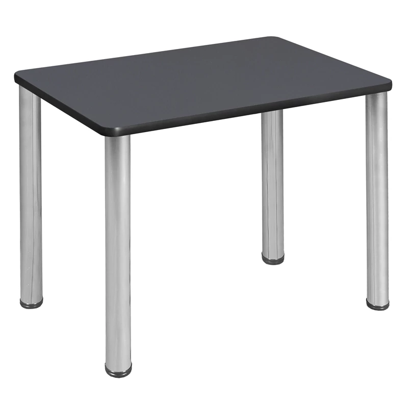 18.5" X 26" Rectangle Desk - Grey/ Chrome 7 18.5" X 26" Rectangle Desk - Grey/ Chrome - Image 5