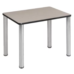 18.5" X 26" Rectangle Desk - Maple/ Chrome 9 18.5" X 26" Rectangle Desk - Maple/ Chrome -CYMAX Sales 2011730 2 L
