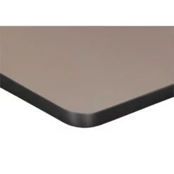 Trapezoid 36" X 23" X 19" Desk - Beige/ Black 13 Trapezoid 36" X 23" X 19" Desk - Beige/ Black -CYMAX Sales 2011731 3 L