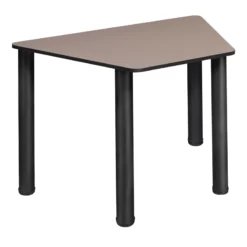 Trapezoid 36" X 23" X 19" Desk - Beige/ Black 15 Trapezoid 36" X 23" X 19" Desk - Beige/ Black -CYMAX Sales 2011731 4 L