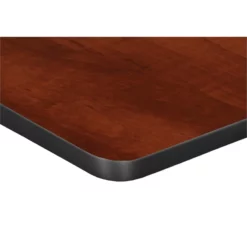 Trapezoid 36" X 23" X 19" Desk - Cherry/ Black -CYMAX Sales 2011733 8 L
