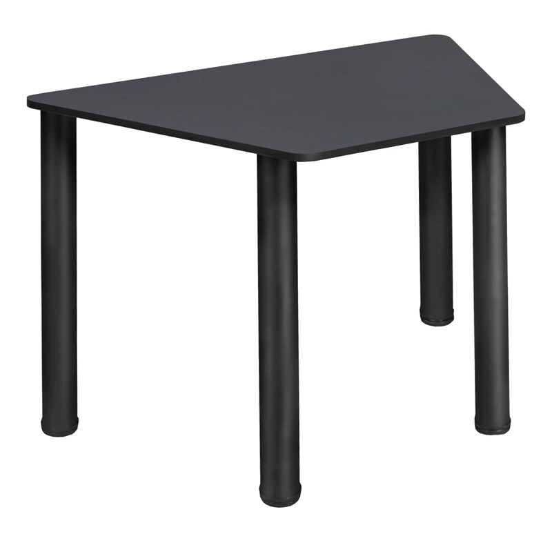 Trapezoid 36" X 23" X 19" Desk - Grey/ Black 10 Trapezoid 36" X 23" X 19" Desk - Grey/ Black - Image 8