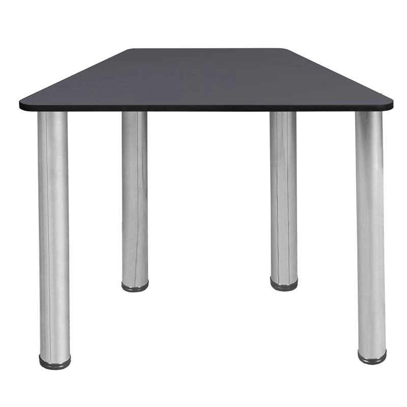 Trapezoid 36" X 23" X 19" Desk - Grey/ Chrome 9 Trapezoid 36" X 23" X 19" Desk - Grey/ Chrome - Image 7
