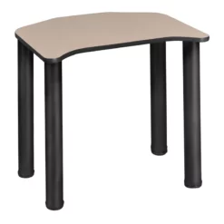 Ferris 26" X 24" Desk - Beige/ Black -CYMAX Sales 2011739 5 L