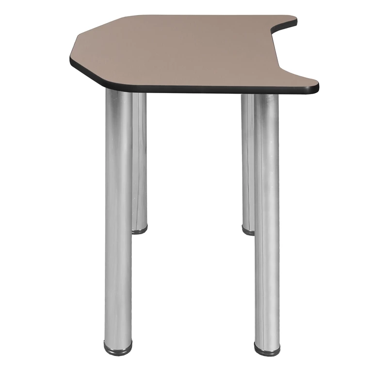 Ferris 26" X 24" Desk - Beige/ Chrome 11 Ferris 26" X 24" Desk - Beige/ Chrome - Image 9