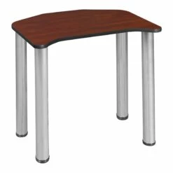 Ferris 26" X 24" Desk - Cherry/ Chrome