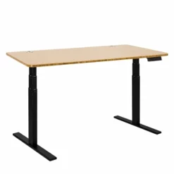 Vifah SmartDesk Adjustable Classic Metal Standing Desk In Black And White -CYMAX Sales 2012108 L