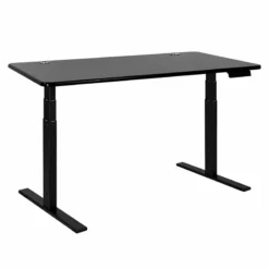 Vifah SmartDesk Adjustable Classic Metal Standing Desk In Black And White -CYMAX Sales 2012112 L