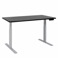 Vifah SmartDesk Adjustable Classic Metal Standing Desk In Black And White -CYMAX Sales 2012117 L