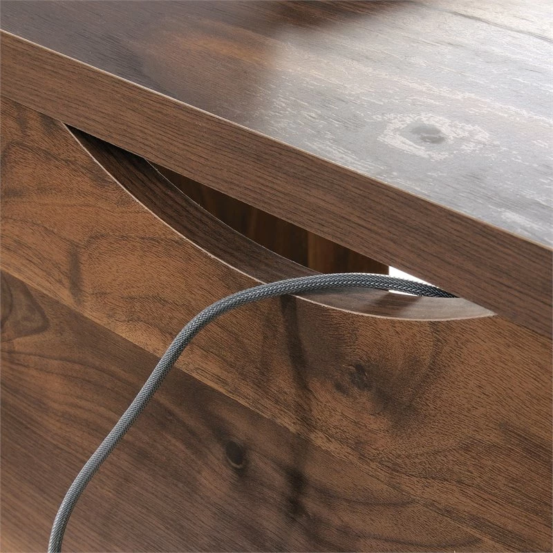 Sauder Harvey Park Engineered Wood And Metal L-Shaped Desk In Grand Walnut 9 Sauder Harvey Park Engineered Wood And Metal L-Shaped Desk In Grand Walnut - Image 7