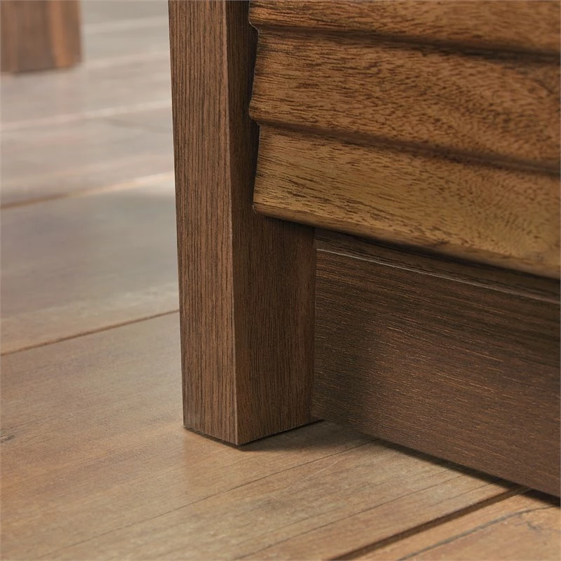 Sauder Harvey Park Engineered Wood And Metal L-Shaped Desk In Grand Walnut 10 Sauder Harvey Park Engineered Wood And Metal L-Shaped Desk In Grand Walnut - Image 8