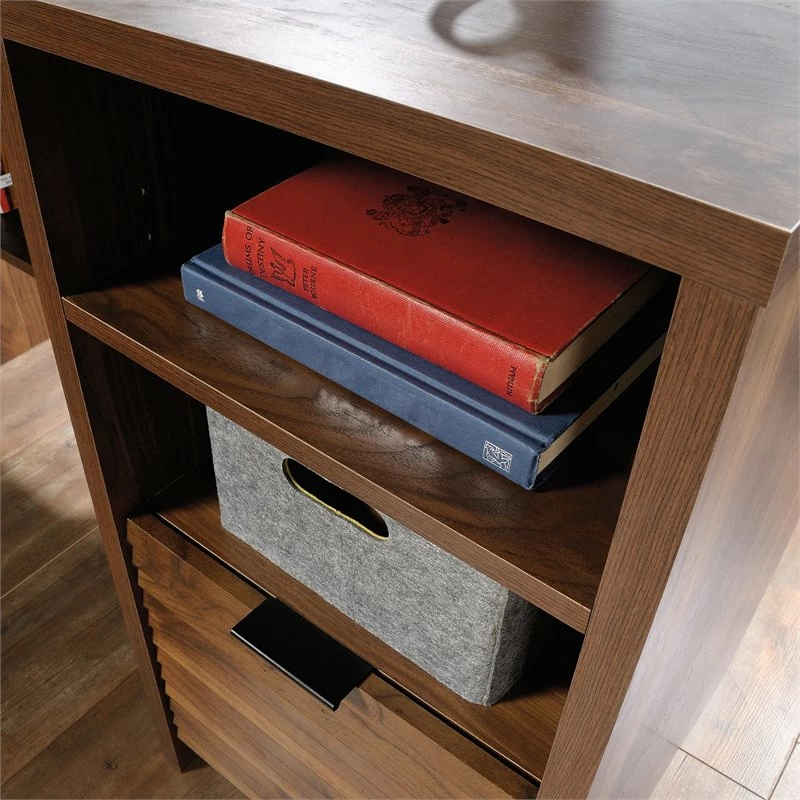 Sauder Harvey Park Engineered Wood And Metal L-Shaped Desk In Grand Walnut 18 Sauder Harvey Park Engineered Wood And Metal L-Shaped Desk In Grand Walnut - Image 16