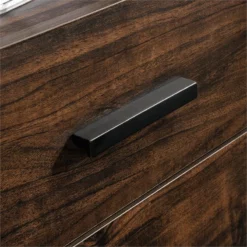 Sauder Market Commons Engineered Wood And Metal L-Shaped Desk In Rich Walnut -CYMAX Sales 2012384 11 L