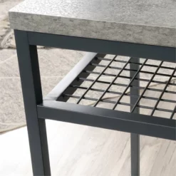 Sauder Market Commons Engineered Wood And Metal L-Shaped Desk In Rich Walnut -CYMAX Sales 2012384 17 L