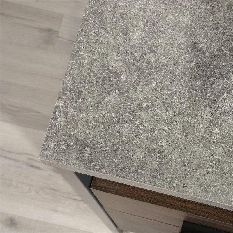 Sauder Market Commons Engineered Wood And Metal L-Shaped Desk In Rich Walnut 17 Sauder Market Commons Engineered Wood And Metal L-Shaped Desk In Rich Walnut - Image 15