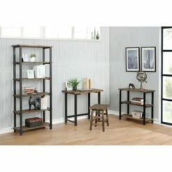 Alaterre Furniture Pomona 32" Small Metal And Solid Wood Desk -CYMAX Sales 2012967 6 L