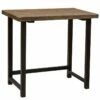 Alaterre Furniture Pomona 32" Small Metal And Solid Wood Desk 2 Alaterre Furniture Pomona 32" Small Metal And Solid Wood Desk -CYMAX Sales 2012967 9 L