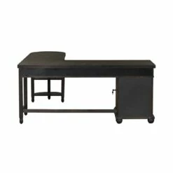 Harvest Home Black L Shaped Desk Set -CYMAX Sales 2013956 2 L