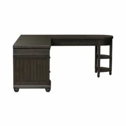 Harvest Home Black L Shaped Desk Set -CYMAX Sales 2013956 3 L