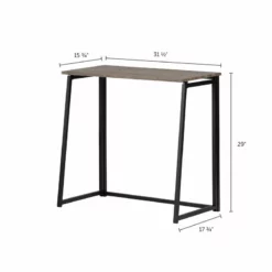 South Shore Evane Industrial Folding Computer Desk In Oak Camel -CYMAX Sales 2016796 3 L