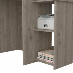 TUHOME Versalles Desk Engineered Wood Desks In Gray -CYMAX Sales 2019331 3 L 1