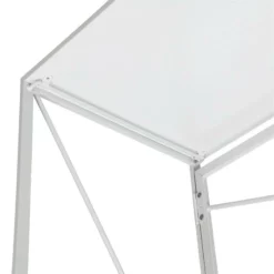 Convenience Concepts Xtra Folding Desk In White Wood Top And White Metal Frame -CYMAX Sales 2025247 3 L