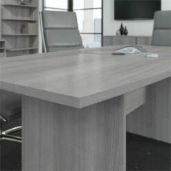 Bush Business Furniture 96W X 42D Conference Table With Wood Base In Storm Gray 26 Bush Business Furniture 96W X 42D Conference Table With Wood Base In Storm Gray -CYMAX Sales 2025317 4 L 1
