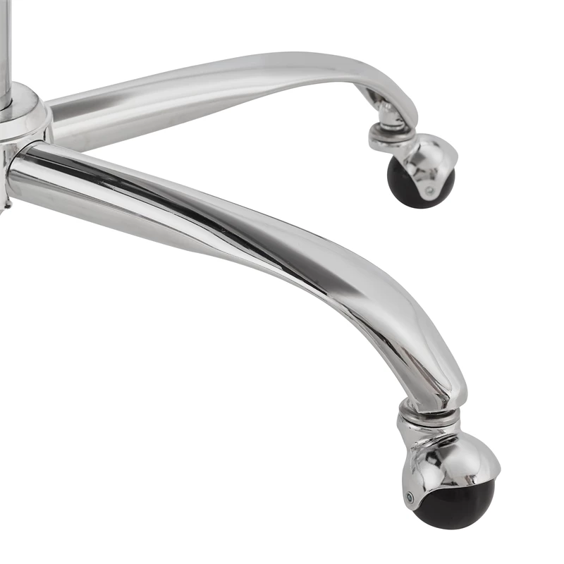 Linon Draper Wood Upholstered Office Chair In Charcoal Gray 7 Linon Draper Wood Upholstered Office Chair In Charcoal Gray - Image 5