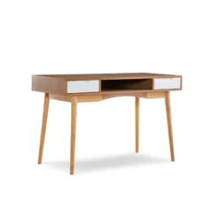 Allora Wood Writing Desk In Brown