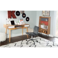 Allora Wood Writing Desk In Brown -CYMAX Sales 2107255 13 L