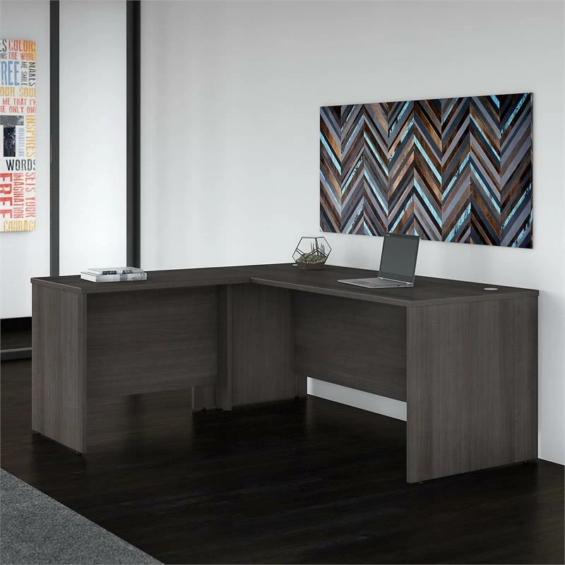 Studio C 72W X 30D L Shaped Desk In Modern Hickory - Engineered Wood 16 Studio C 72W X 30D L Shaped Desk In Modern Hickory - Engineered Wood - Image 14