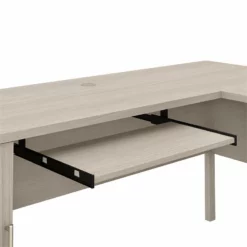 Somerset 72W L Shaped Desk With Hutch In White And Storm Gray - Engineered Wood -CYMAX Sales 2108895 4 L