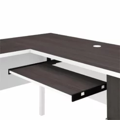 Bush Furniture Somerset 60W L Shaped Desk With Hutch In Hansen Cherry -CYMAX Sales 2108897 4 L 1