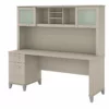 Bush Furniture Somerset 72W Office Desk With Hutch In Hansen Cherry -CYMAX Sales 2108962 L